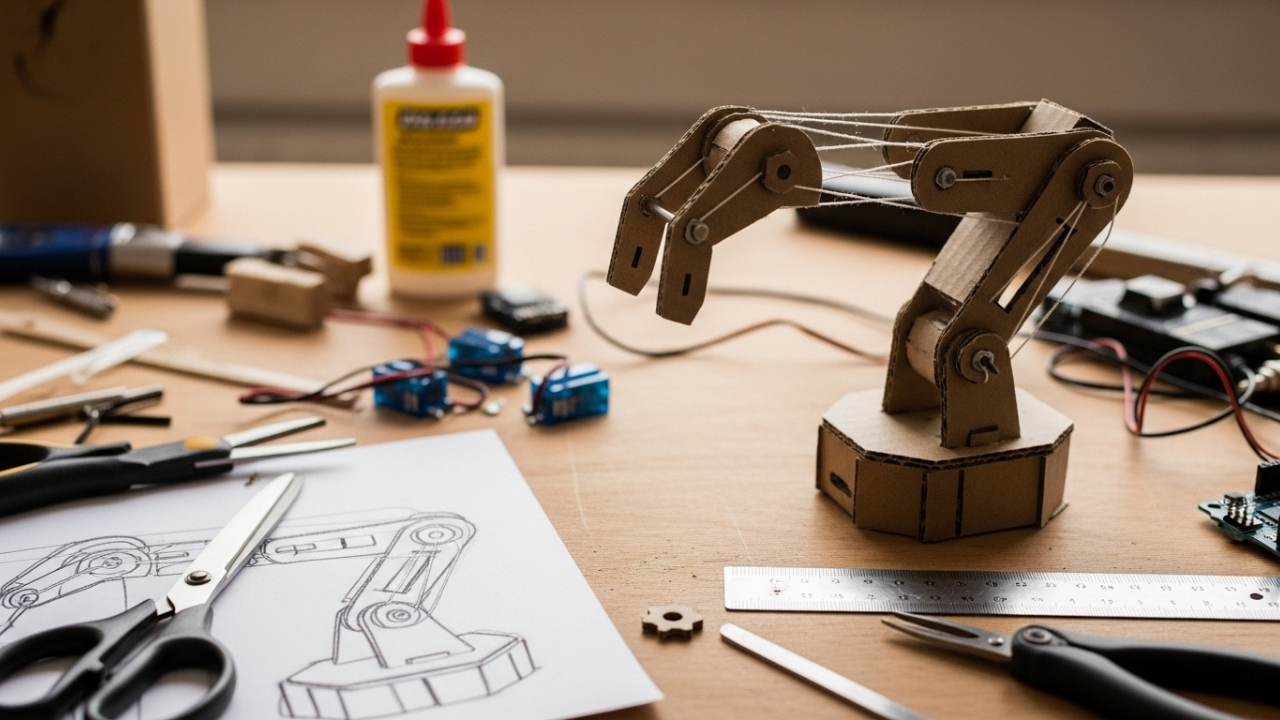 How to prototype robot arms using cardboard